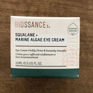 Biossance Squalane + Marine Algae Eye Cream 0.5 oz 15ml Full Size ~ NIB! 🧡